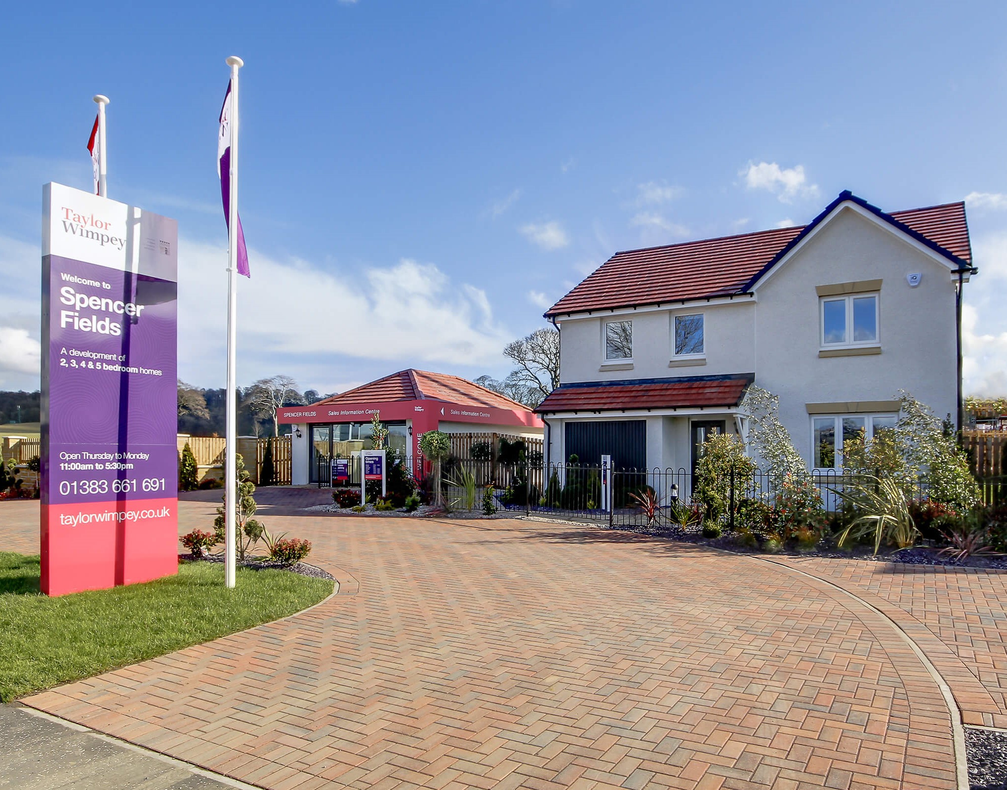 Show homes at Spencer Fields