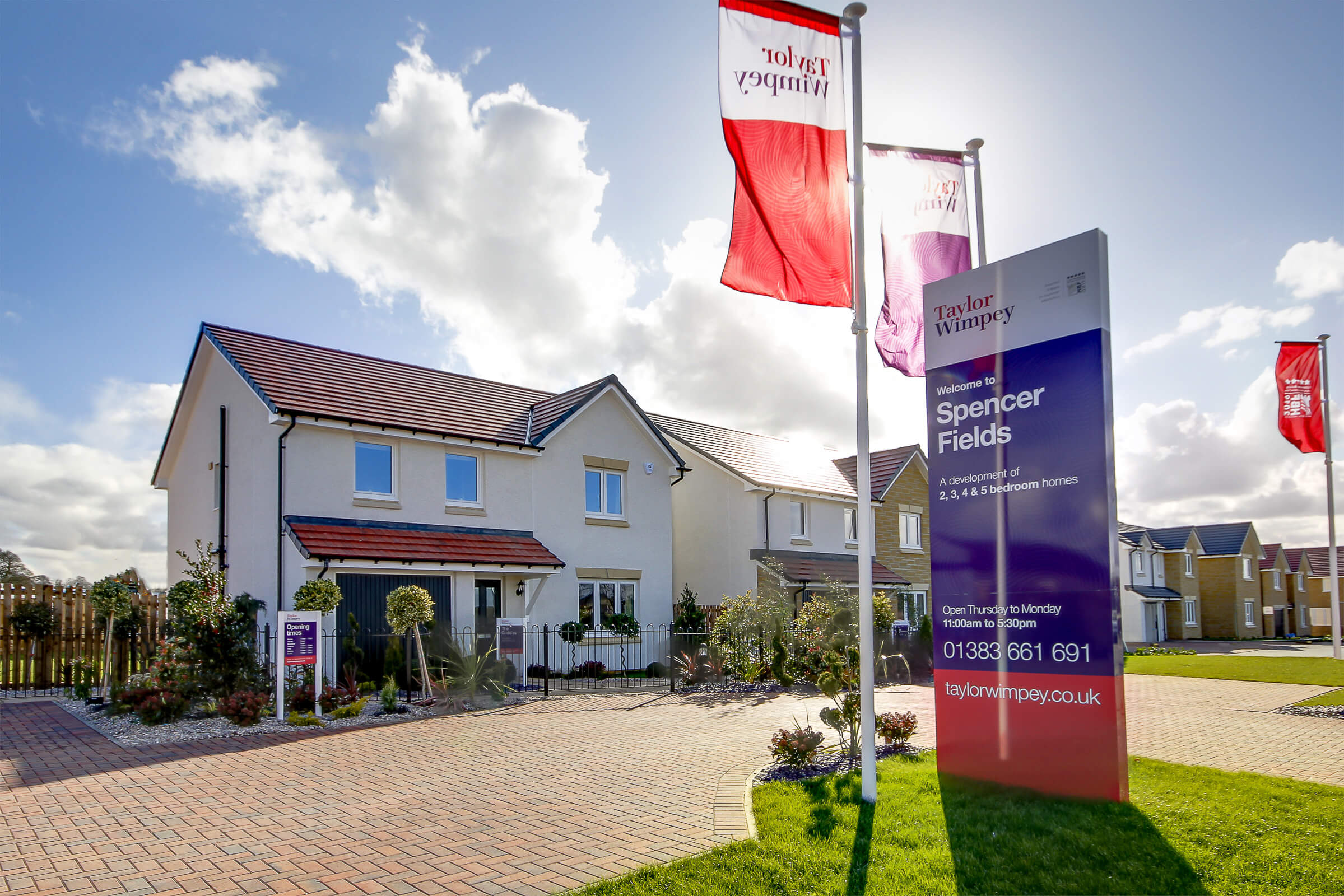 Show homes at Spencer Fields