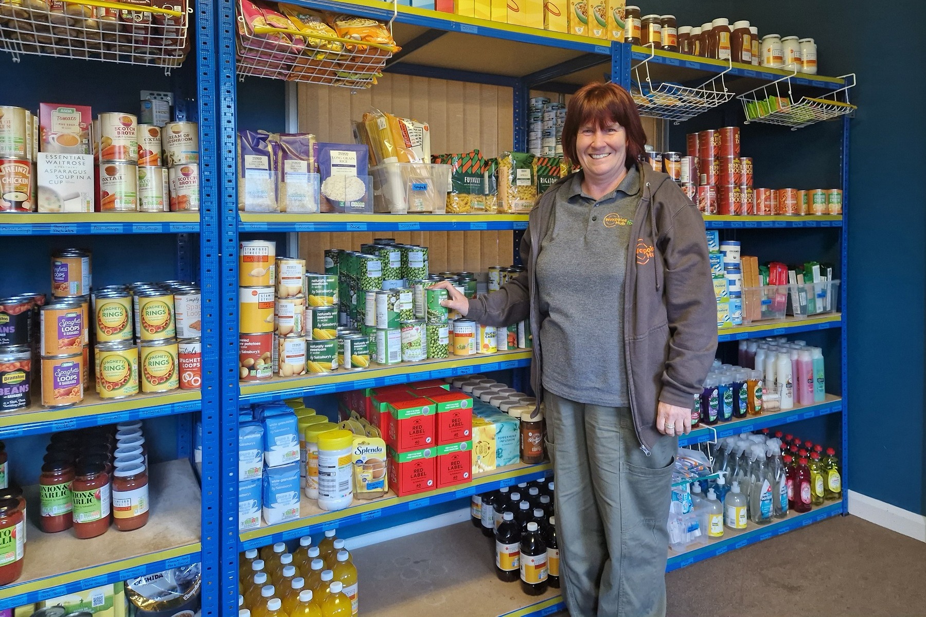 Claire Johnson at Fareham Foodbank