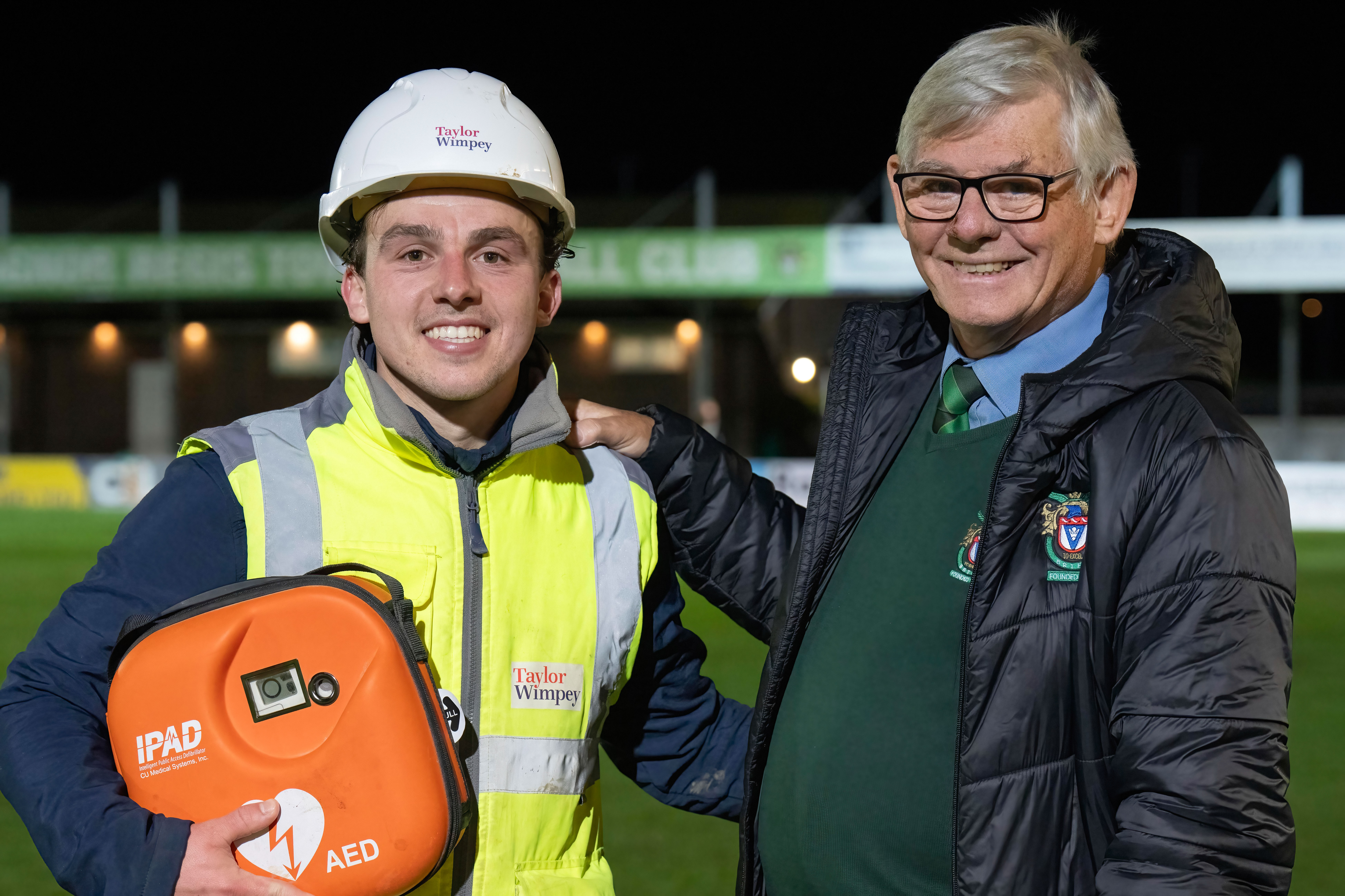We donate defibrillator to Bognor Regis Town Football Club 2