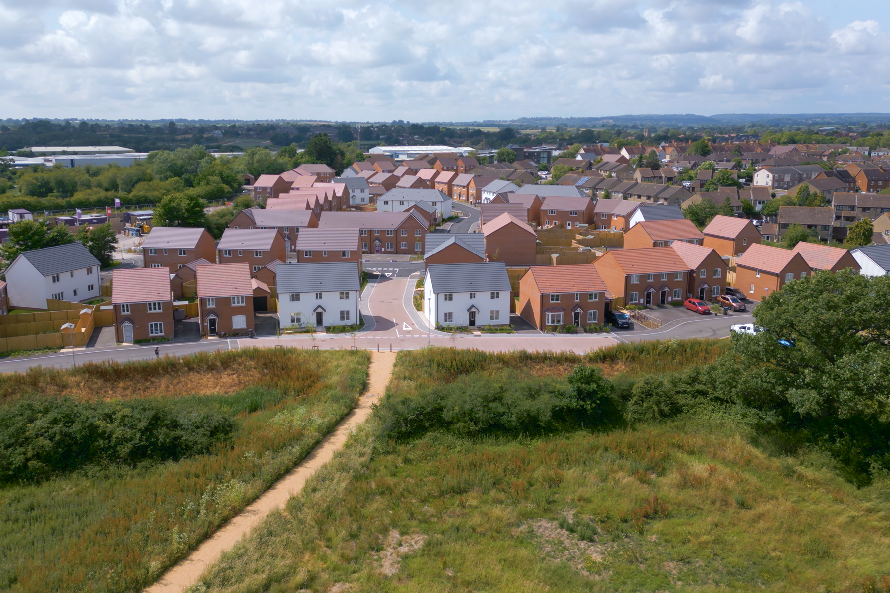 Gillingham Lakes ariel view