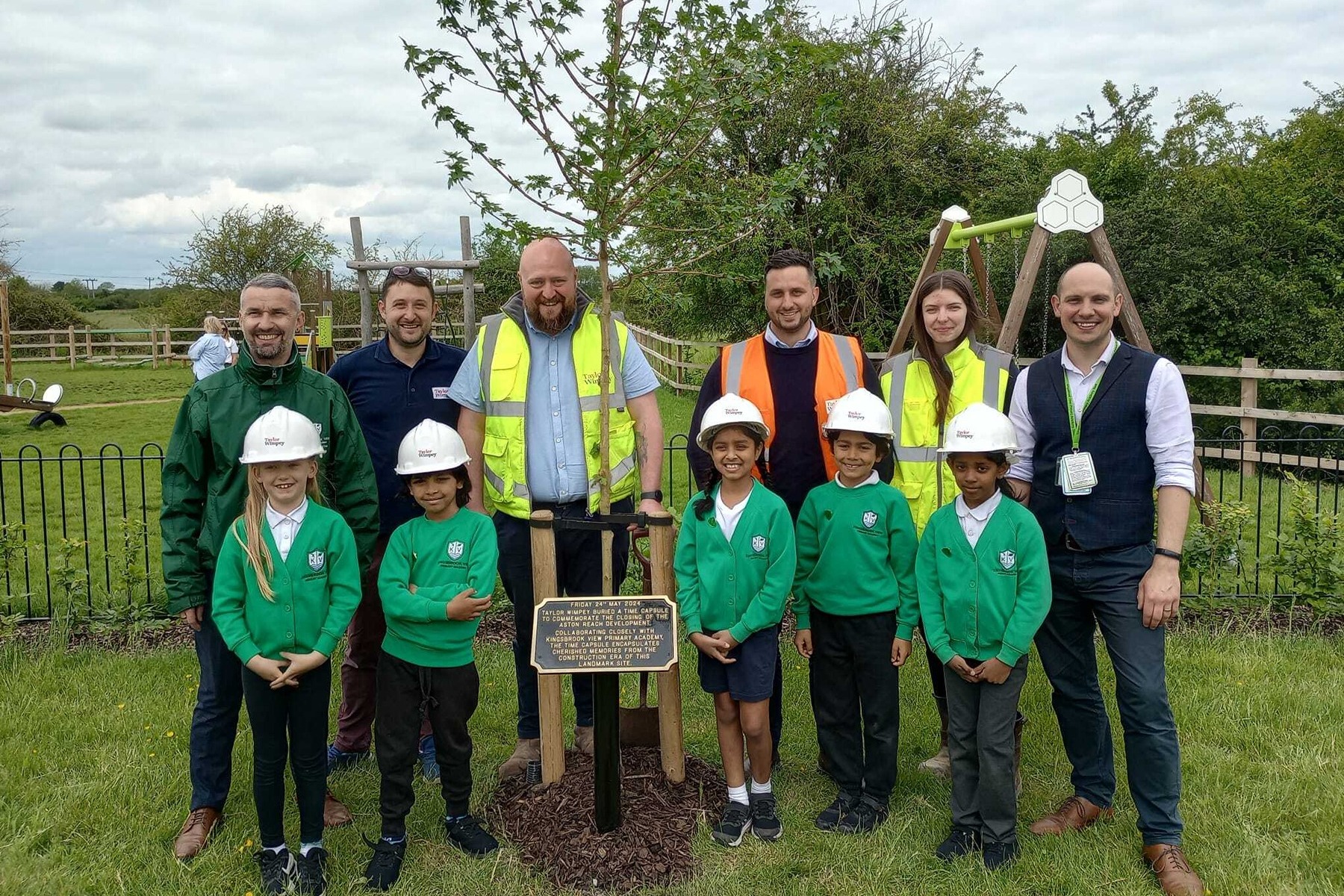 Kingsbrook View Primary Academy with time capsule