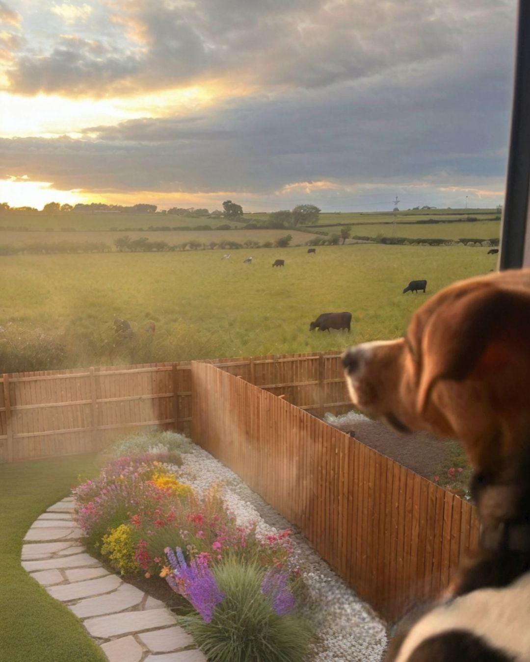 Berrymead Gardens - Matthew and Lauren's dog