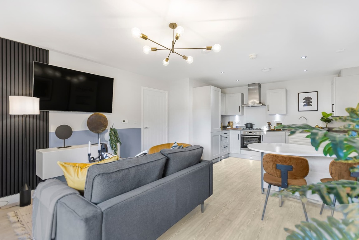 Weston Gate Apartment Kitchen Lounge