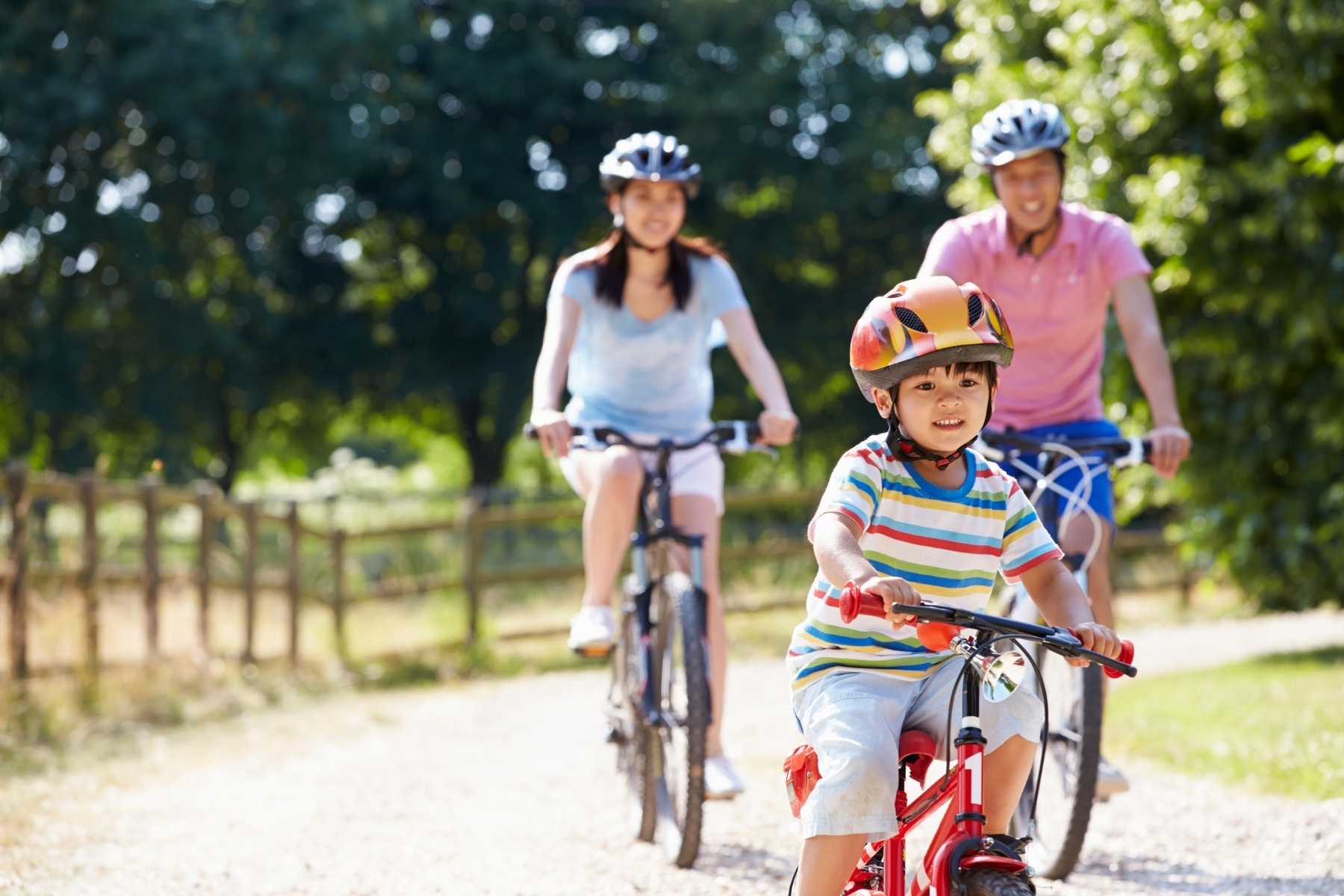 Family cycling
