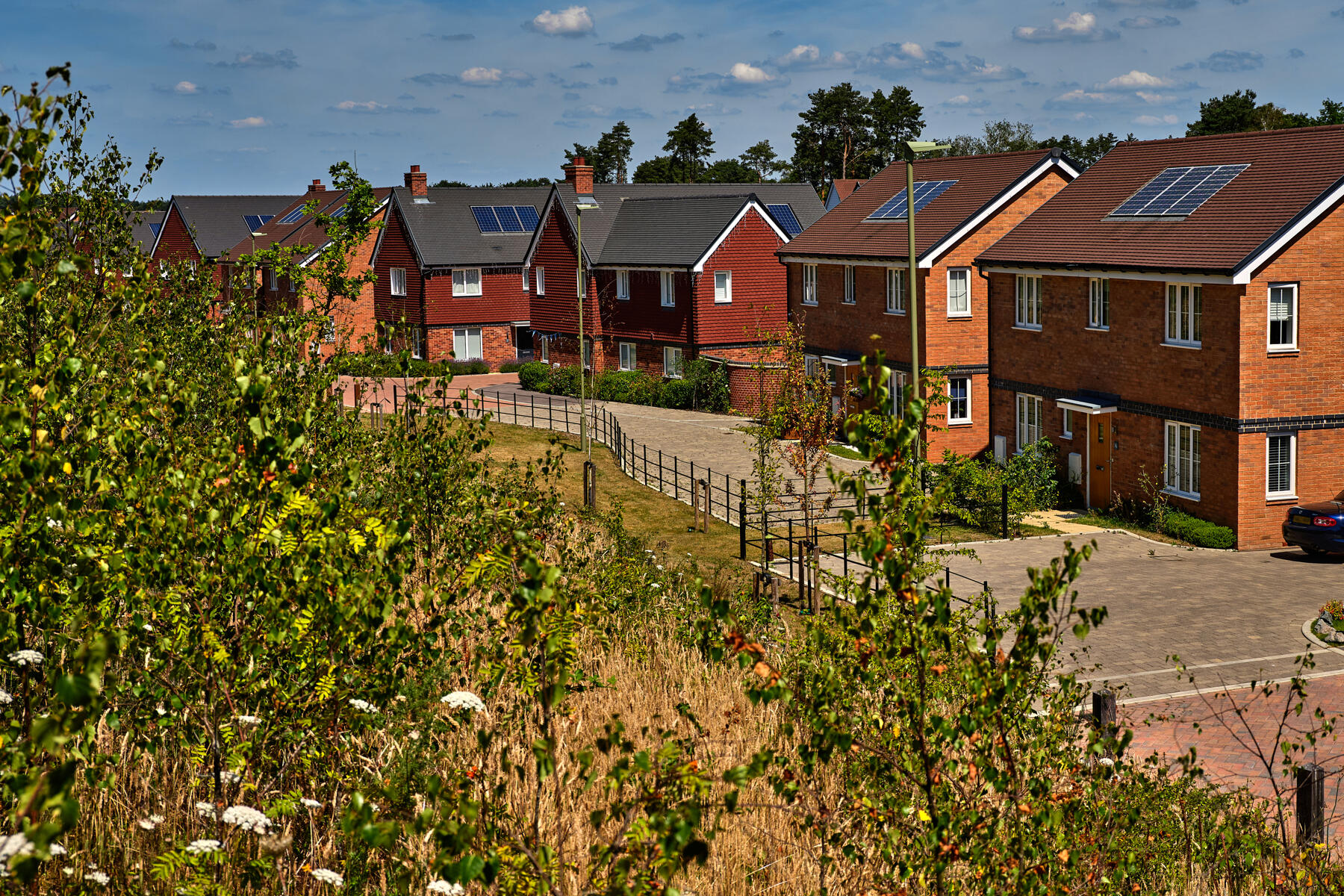 Greenspace and street scene