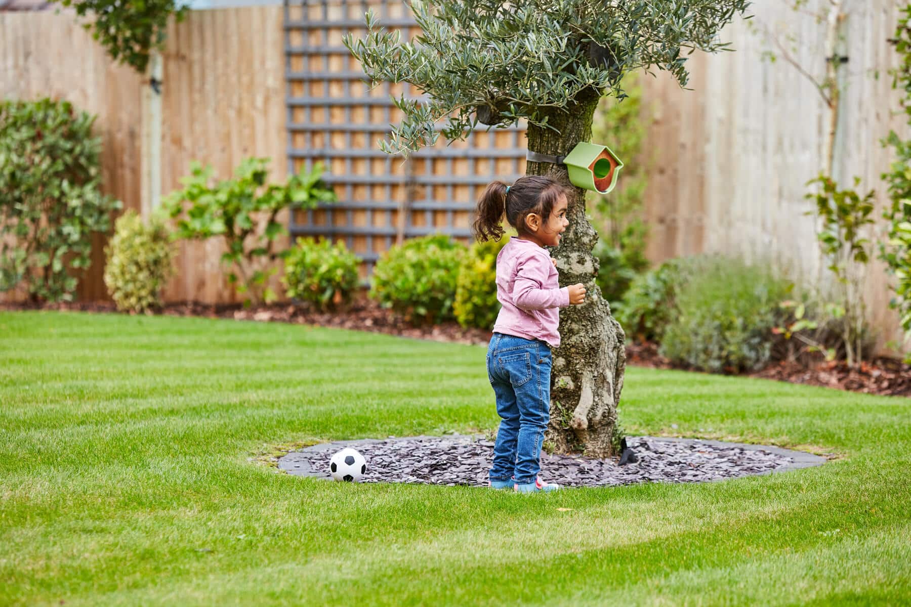 Child in garden