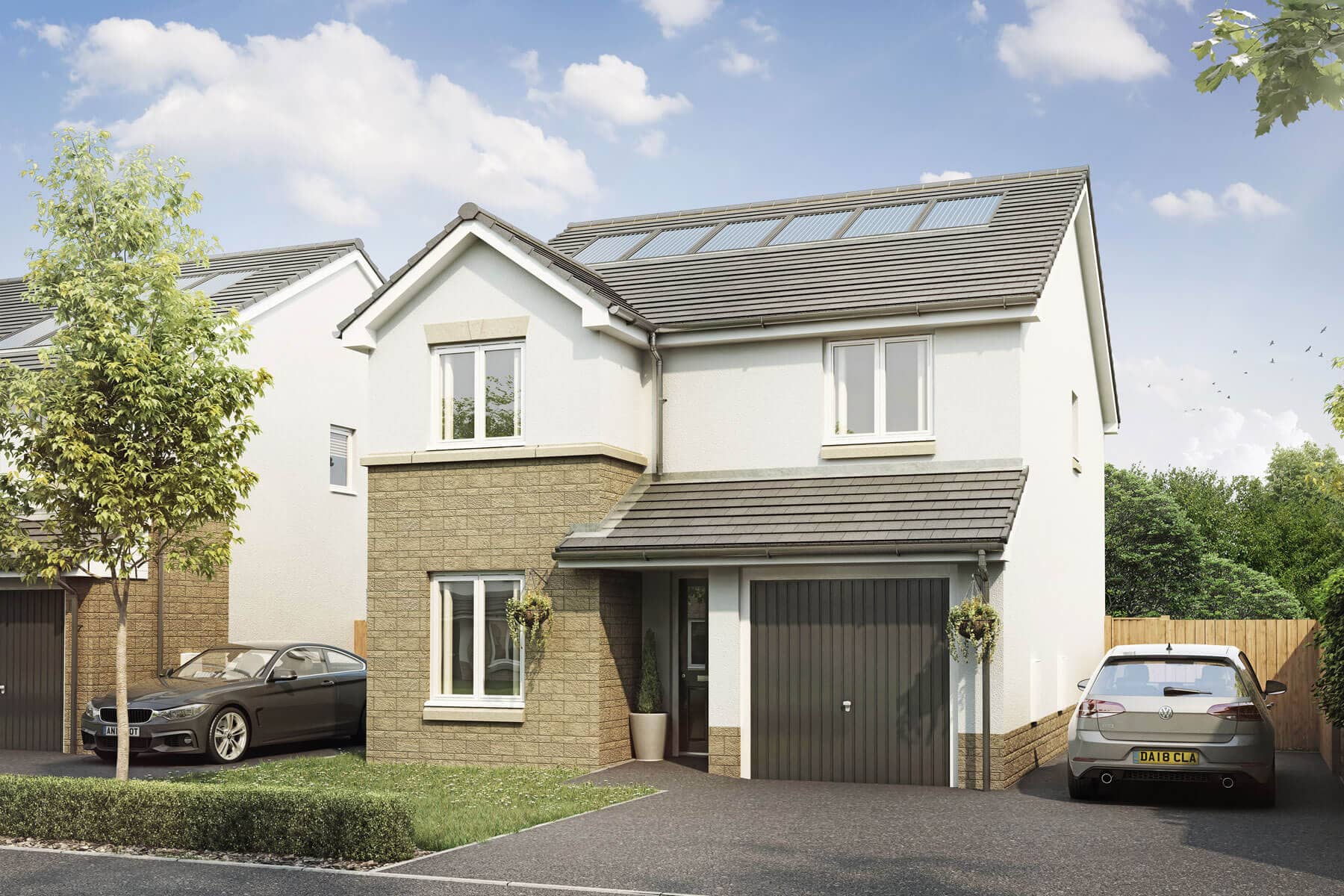 Artists impression of a typical Douglas home