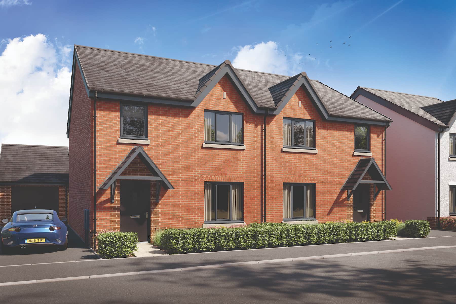 Artists impression of a typical Huxford home