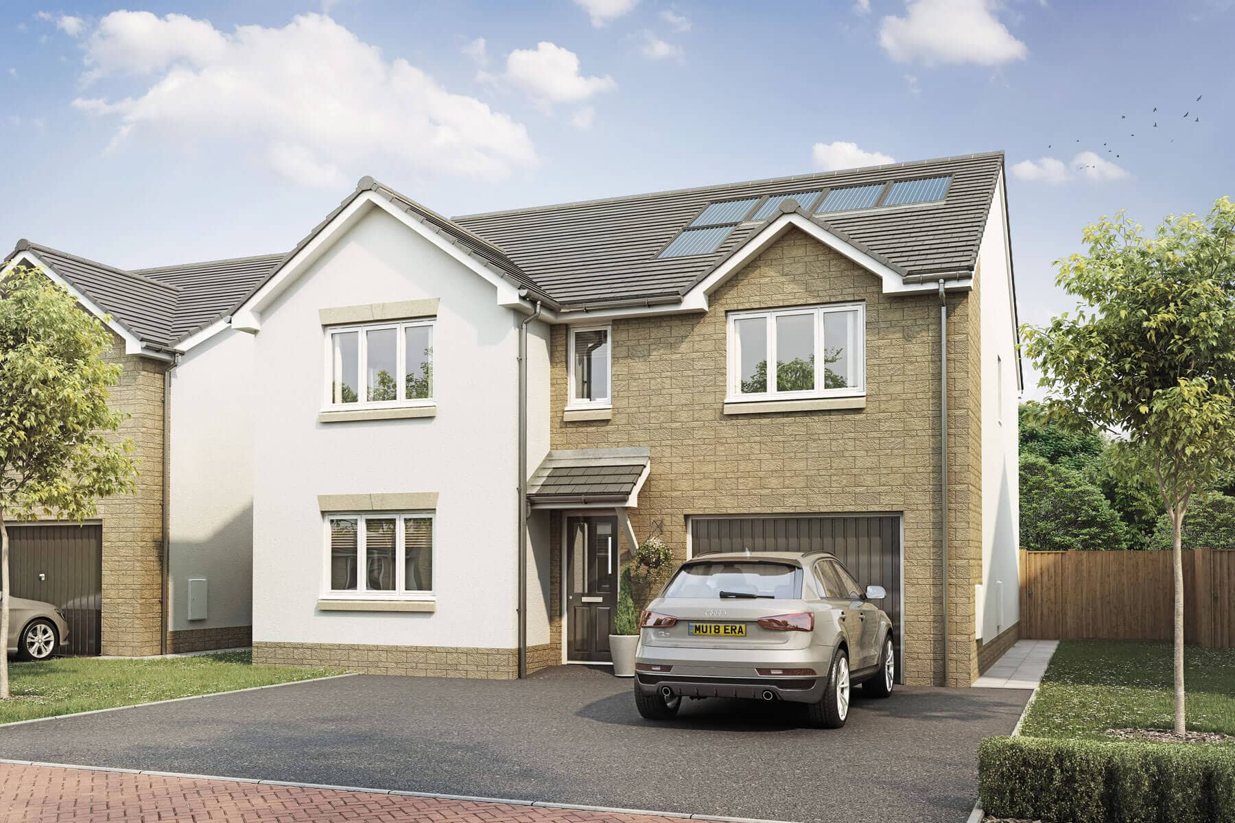 Artists impression of a typical Stewart home