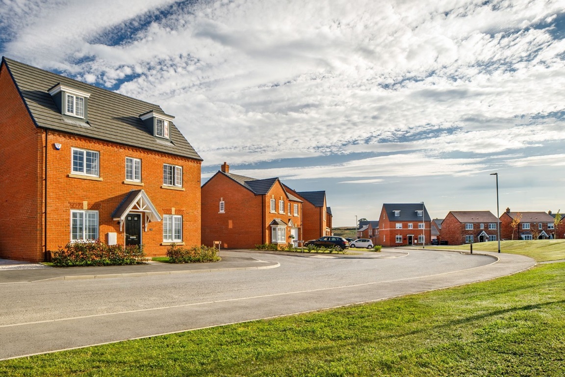 Typical Taylor Wimpey street scene