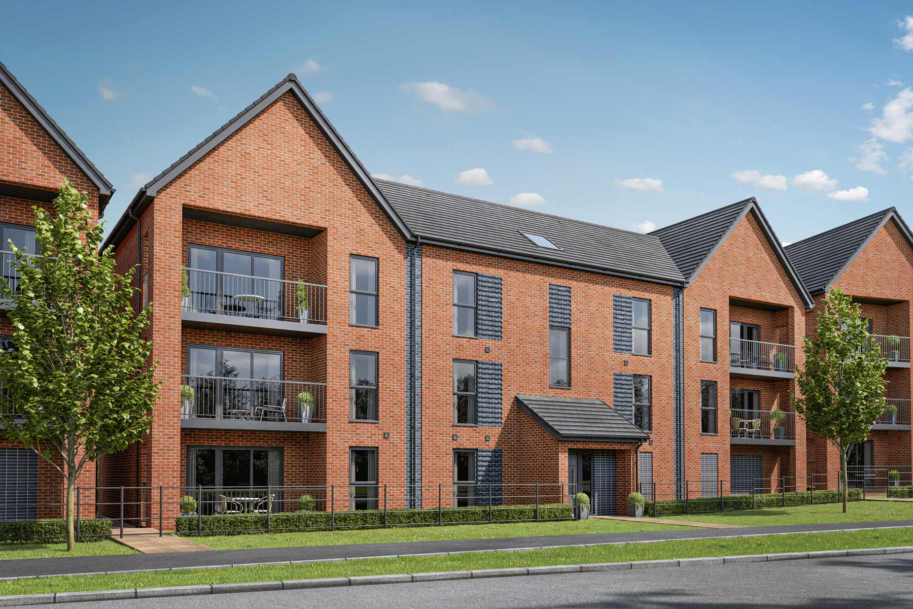 Apartment block at Stoke Rise