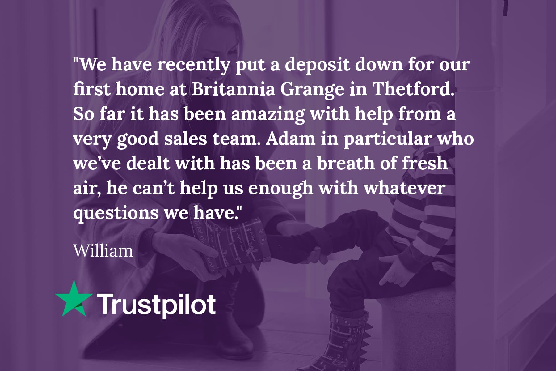 Britannia Grange Trustpilot review