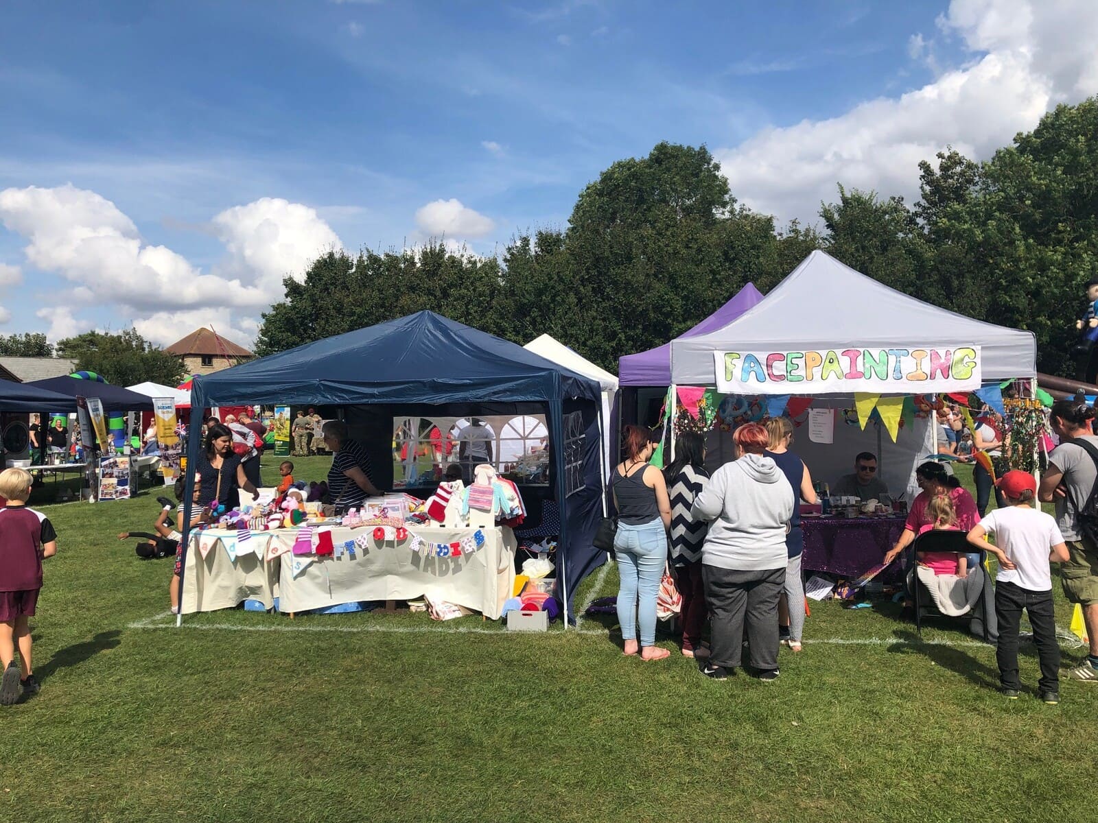 Stalls at Camboune Community Fete