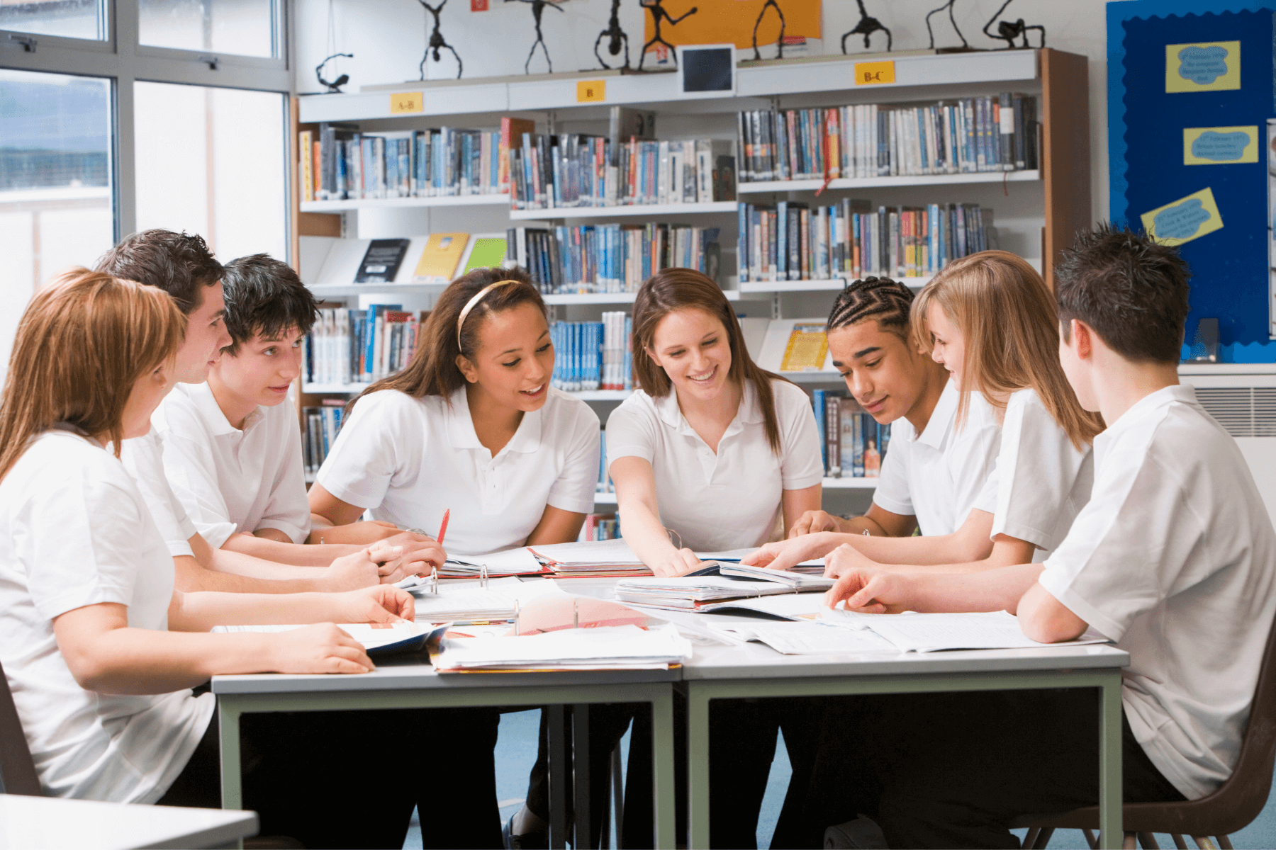 children in school learning