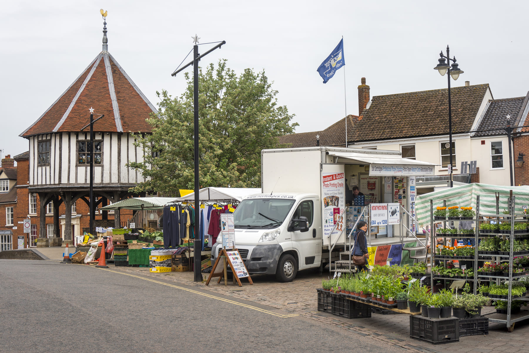 Wymondham market and town centre