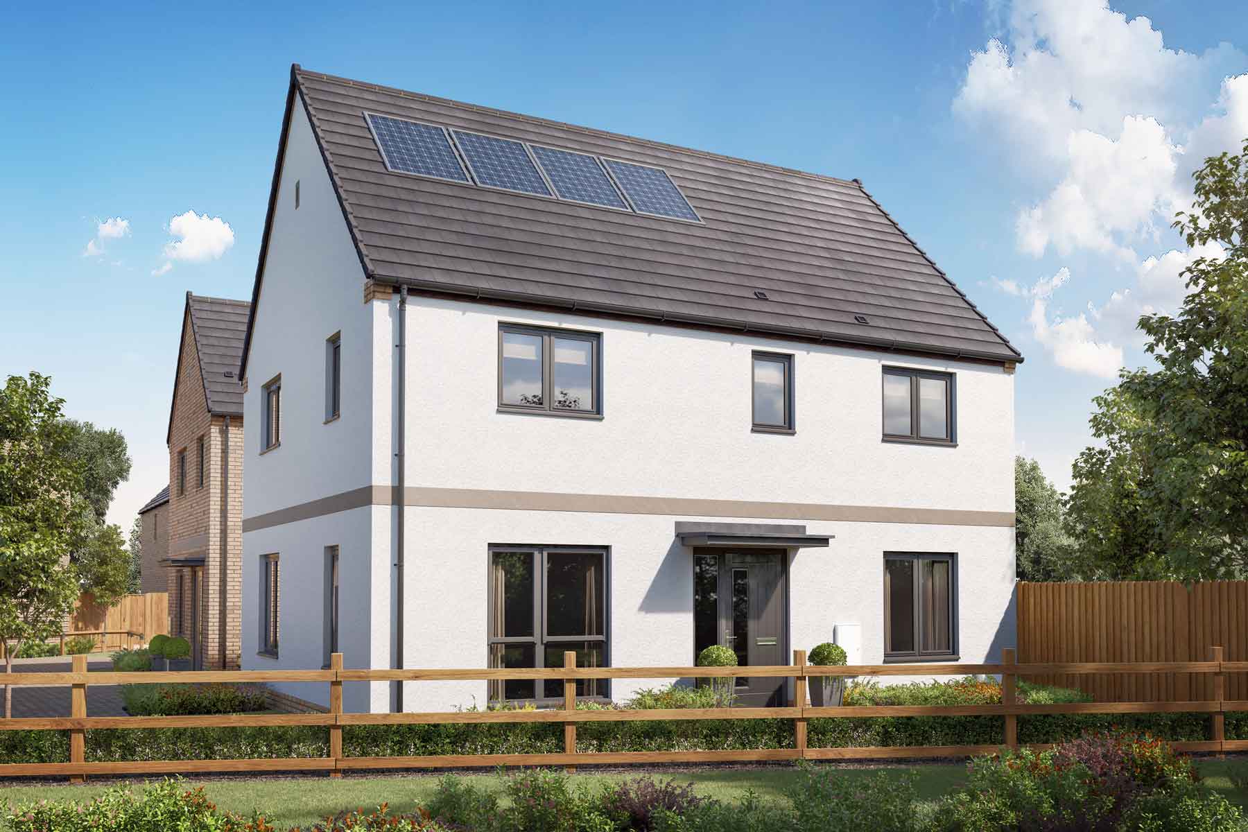 Detached home with fence