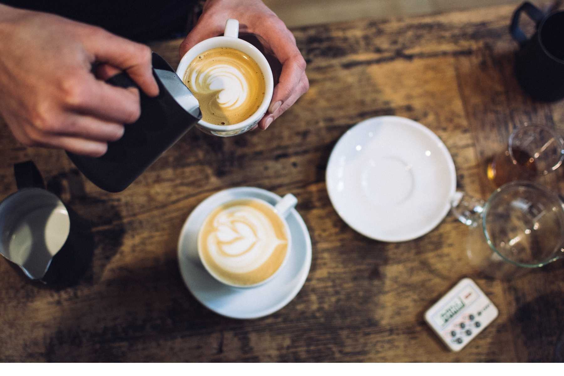 Coffee being poured