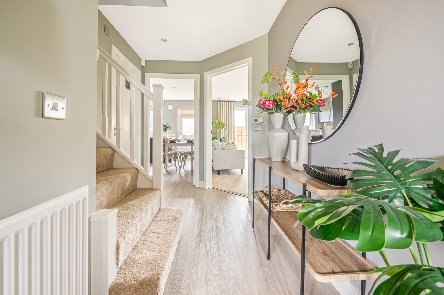 The hallway in The Douglas home