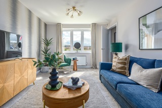 The Geddes living room