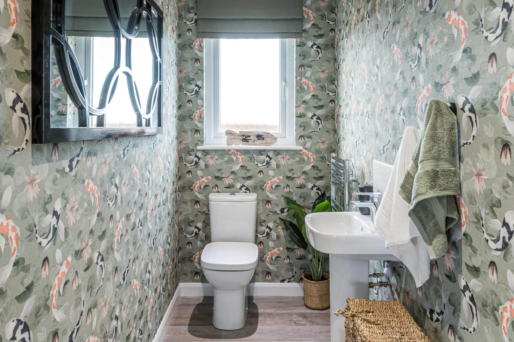 The downstairs toilet in the Stewart home