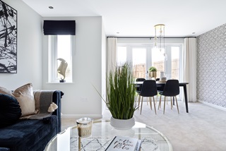 The lounge diner in the Bryce home