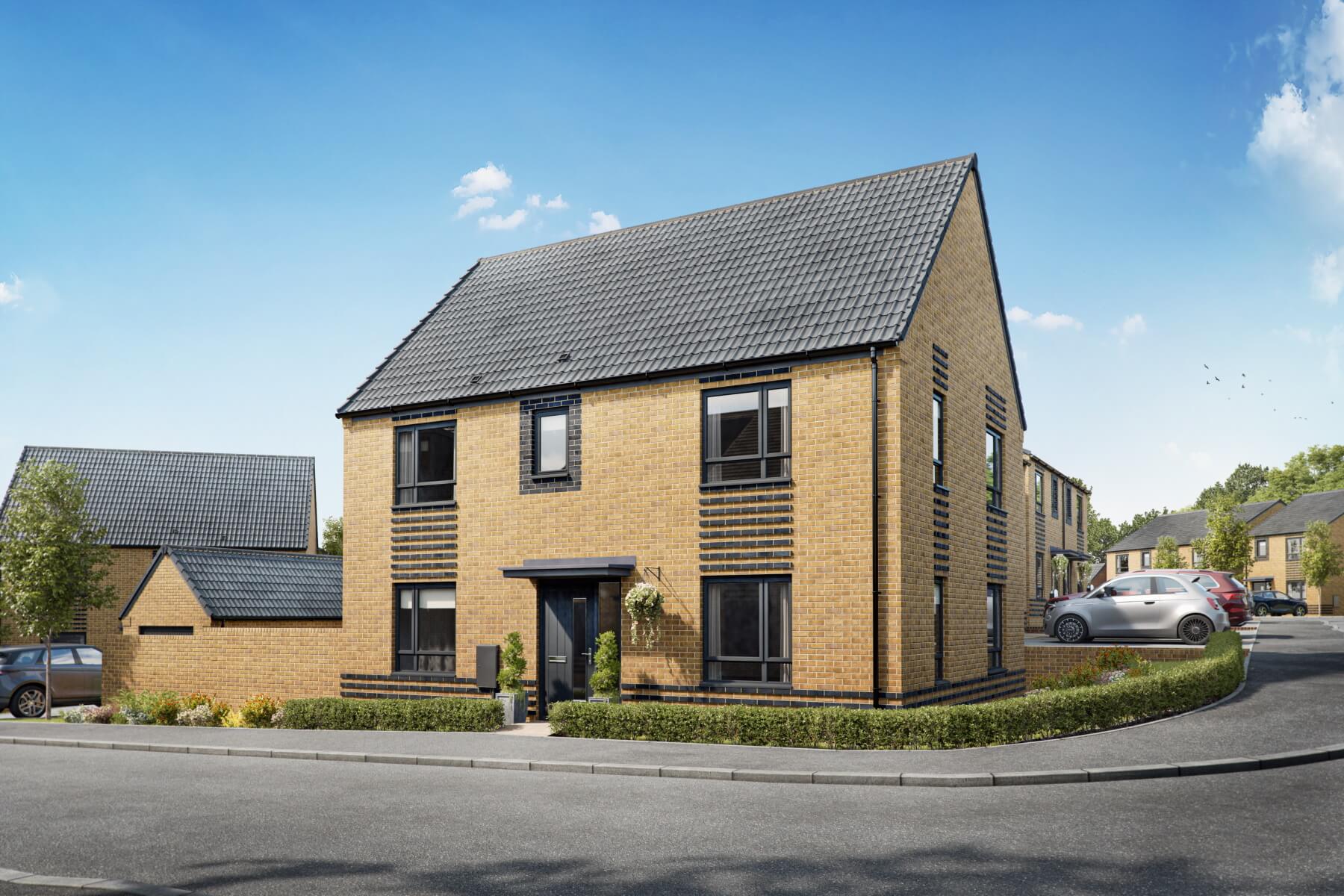 Artist's impression of a Plumdale housetype at Lunar Rise