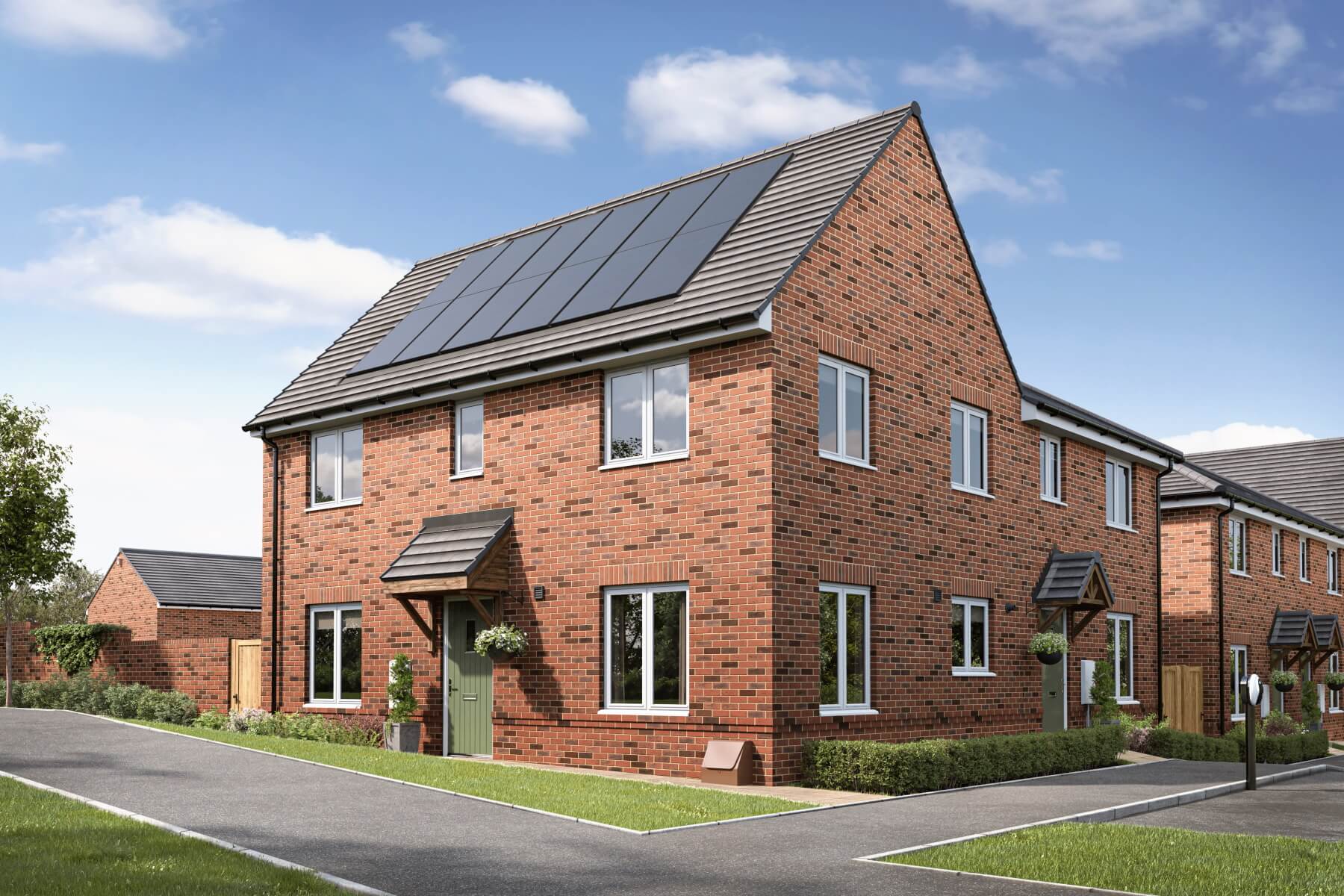 Artist's impression of a street scene at St Mary View