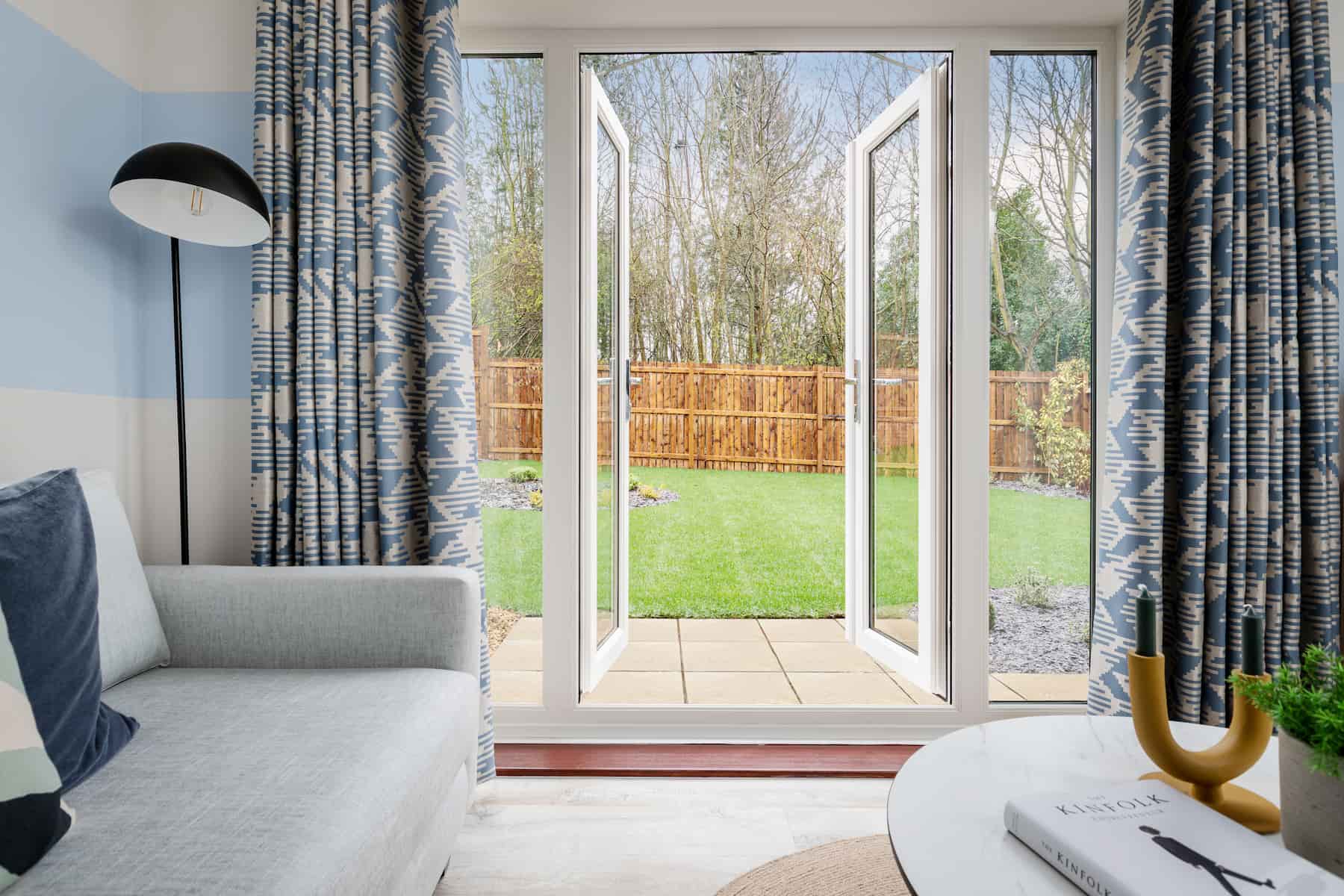 Let the outdoors in with French doors out to your garden