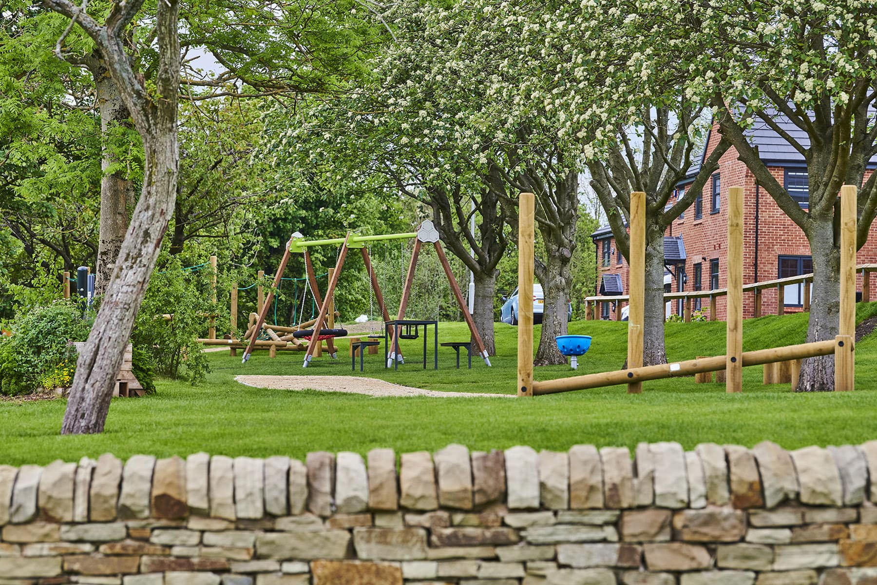 Enjoy the open space and play area