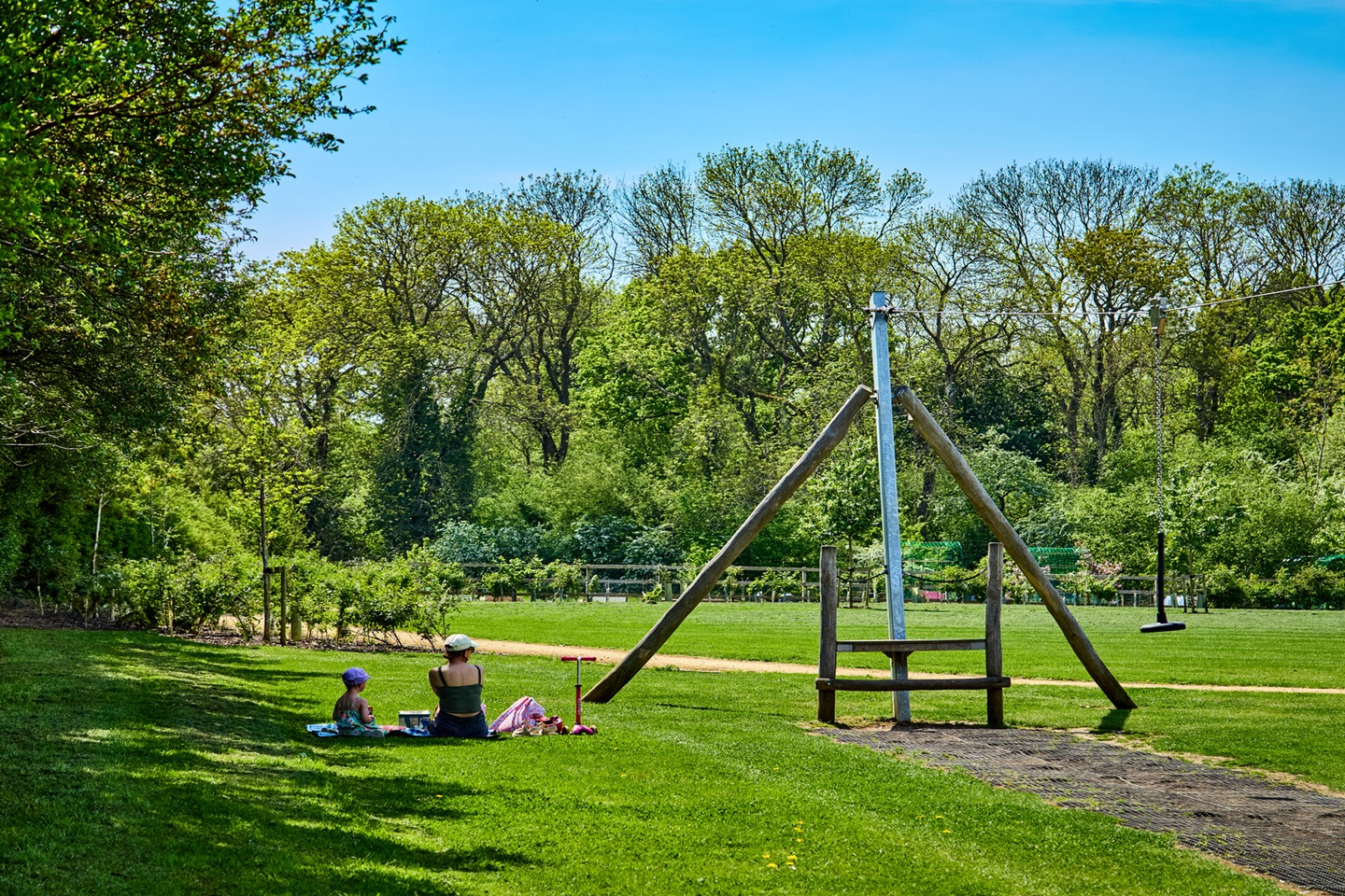 Playtime made easy, play areas located around the development