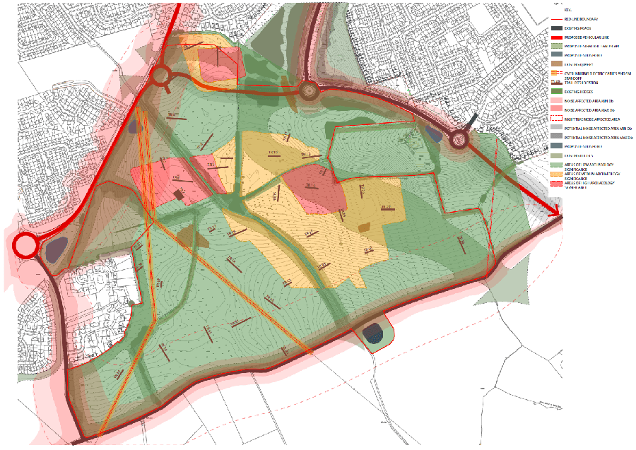 Plan showing area