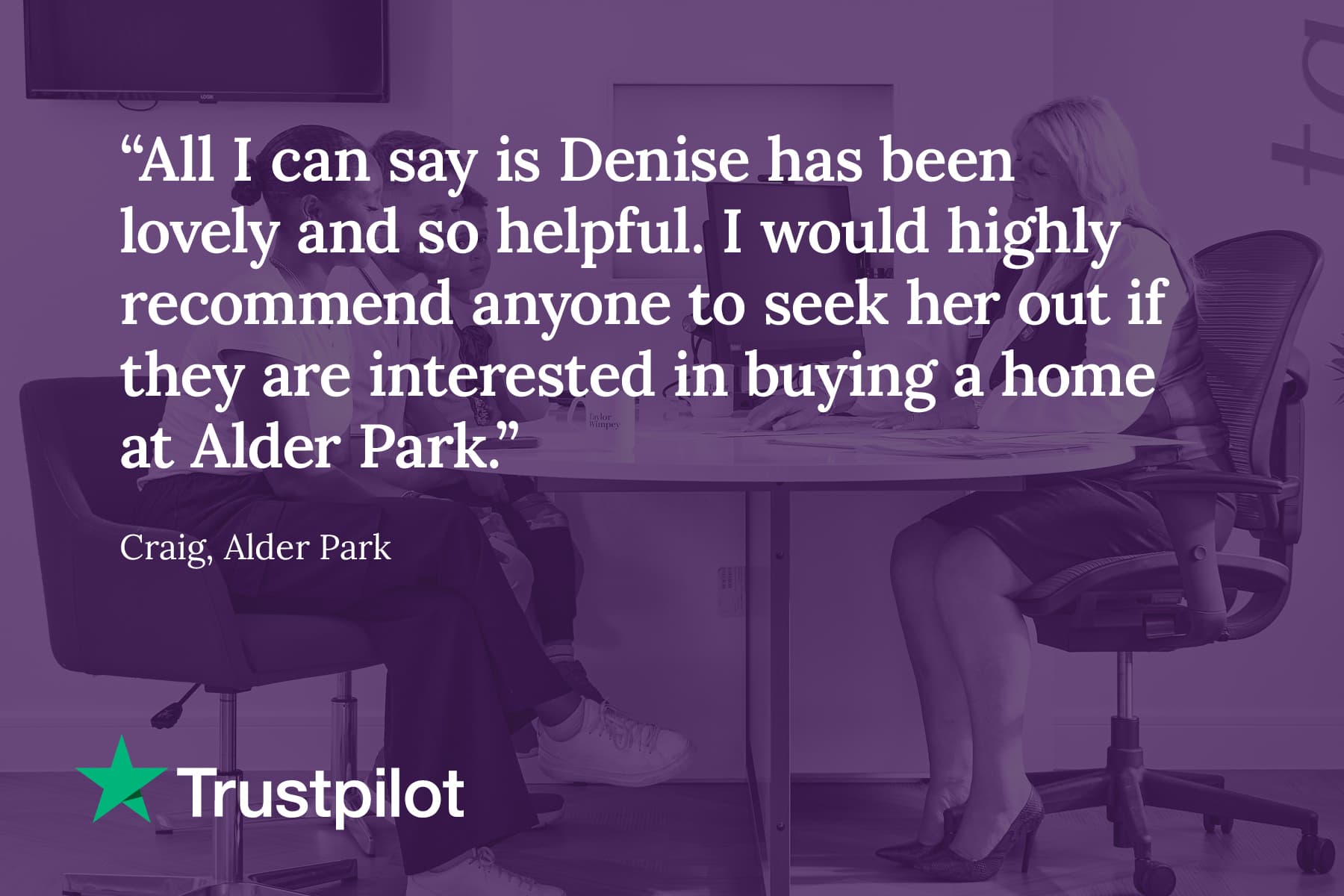 Alder Park Trustpilot Review - February 2025