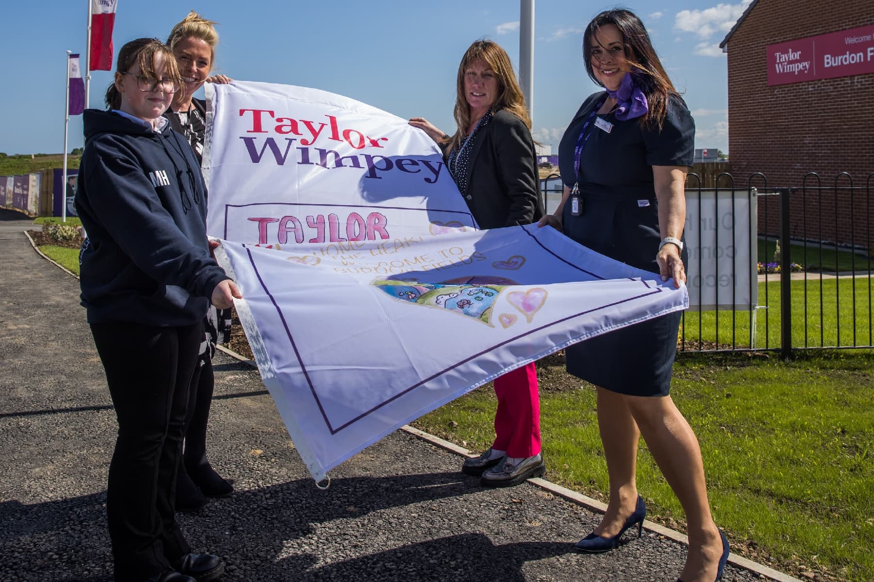 Flag designed by Ryhope Junior School
