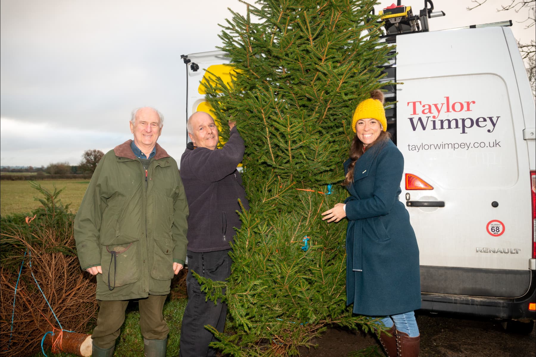 Delivering Christmas trees to Cumbria