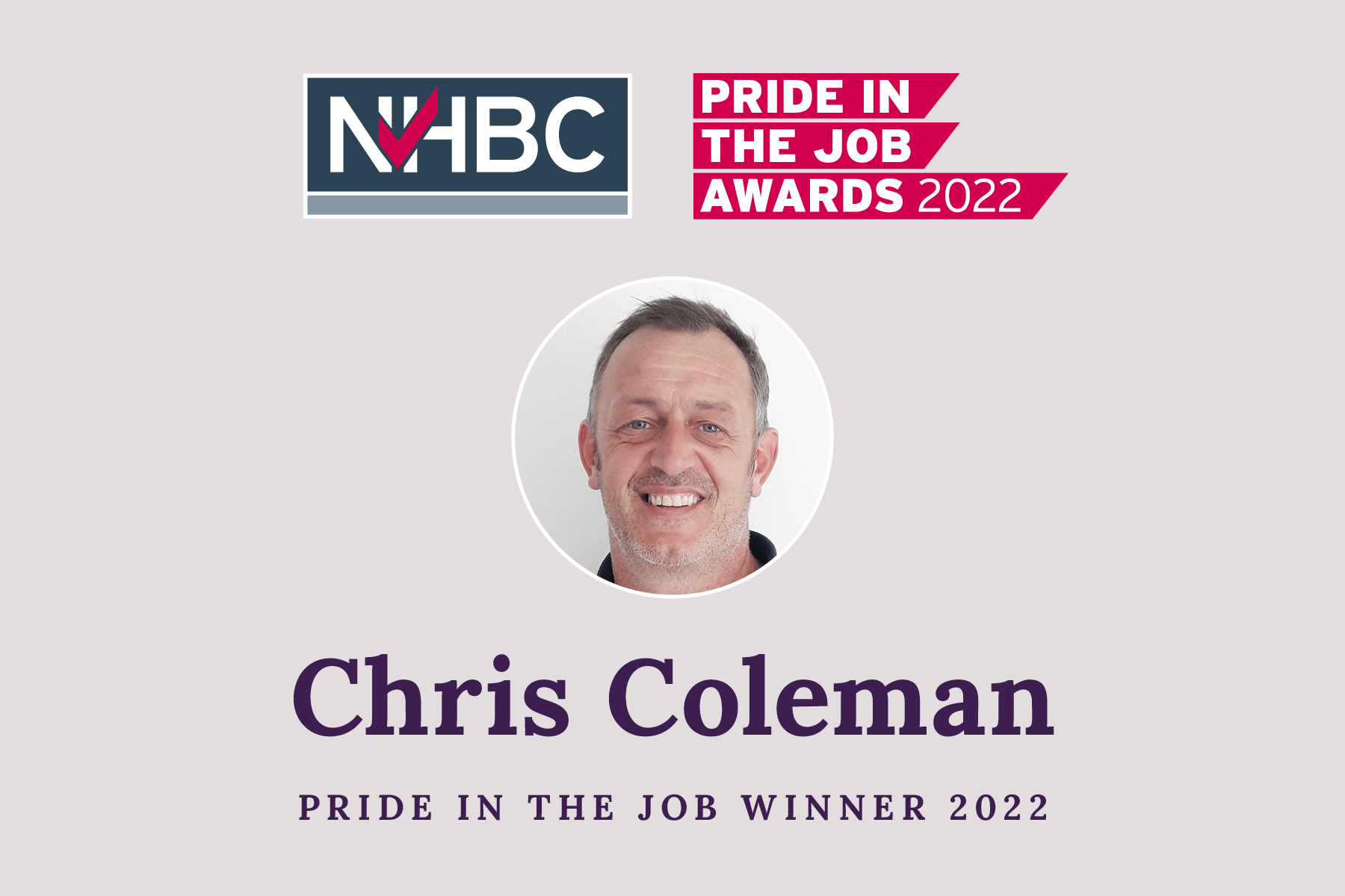 Pride in Job Award Winning site Manager