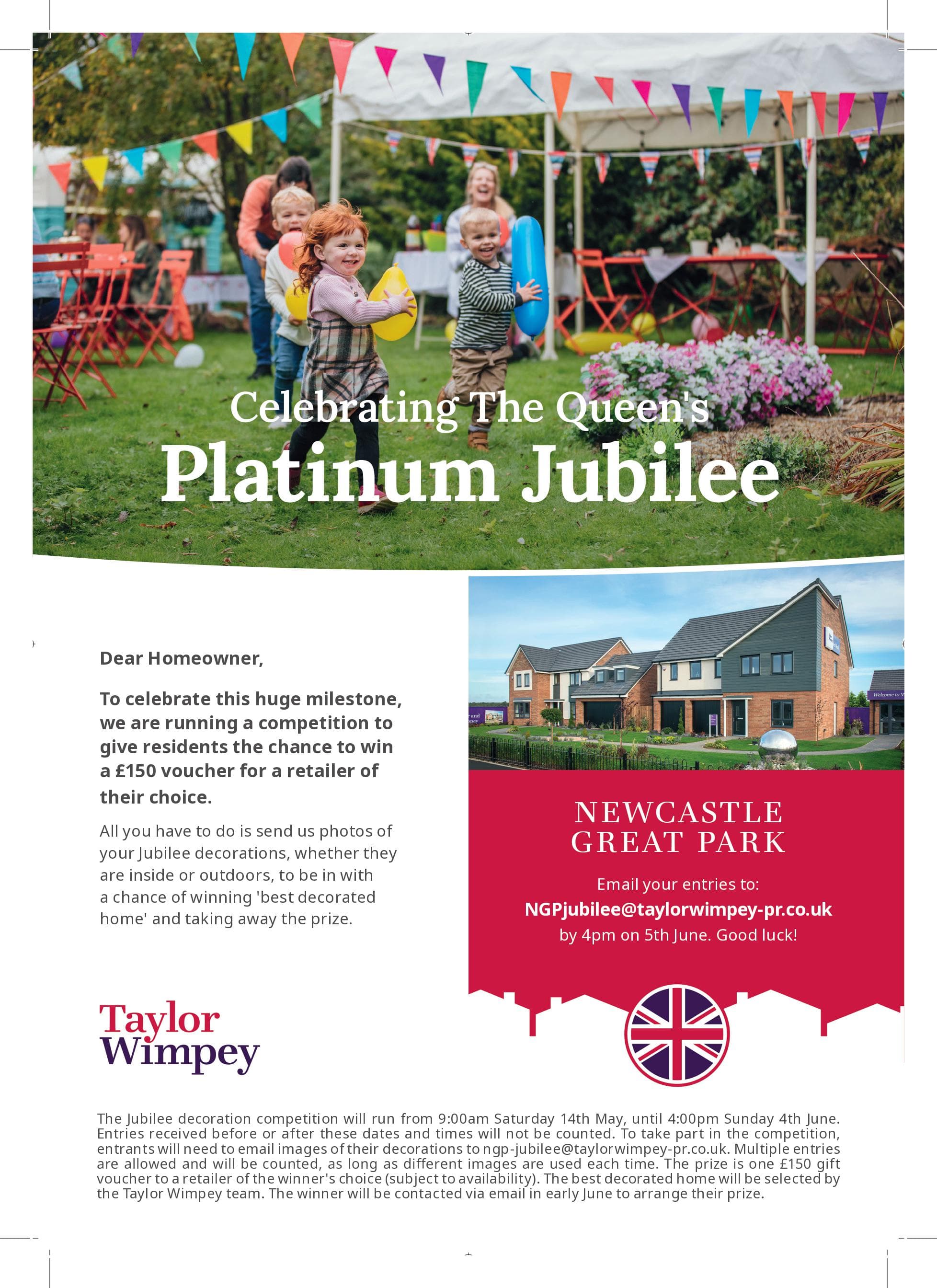 Jubilee decoration flyer