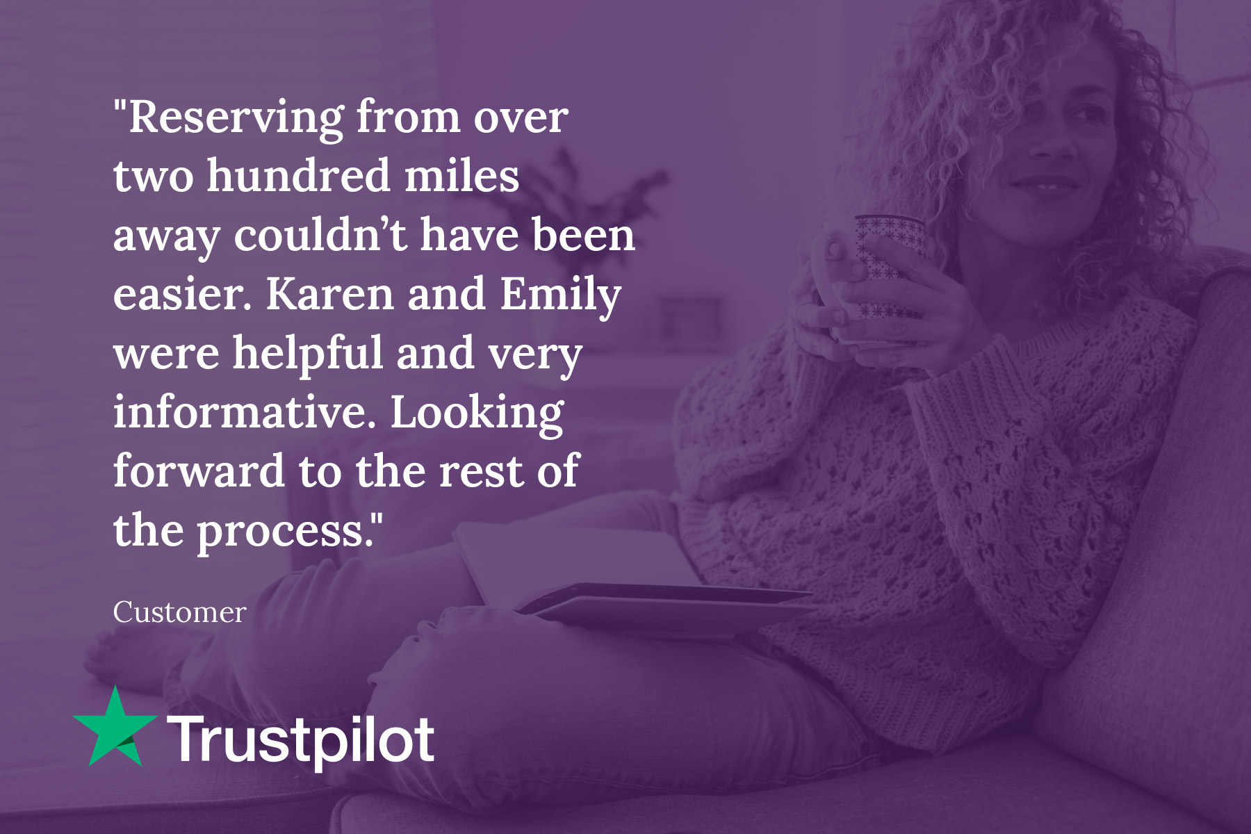 Customer Trustpilot review