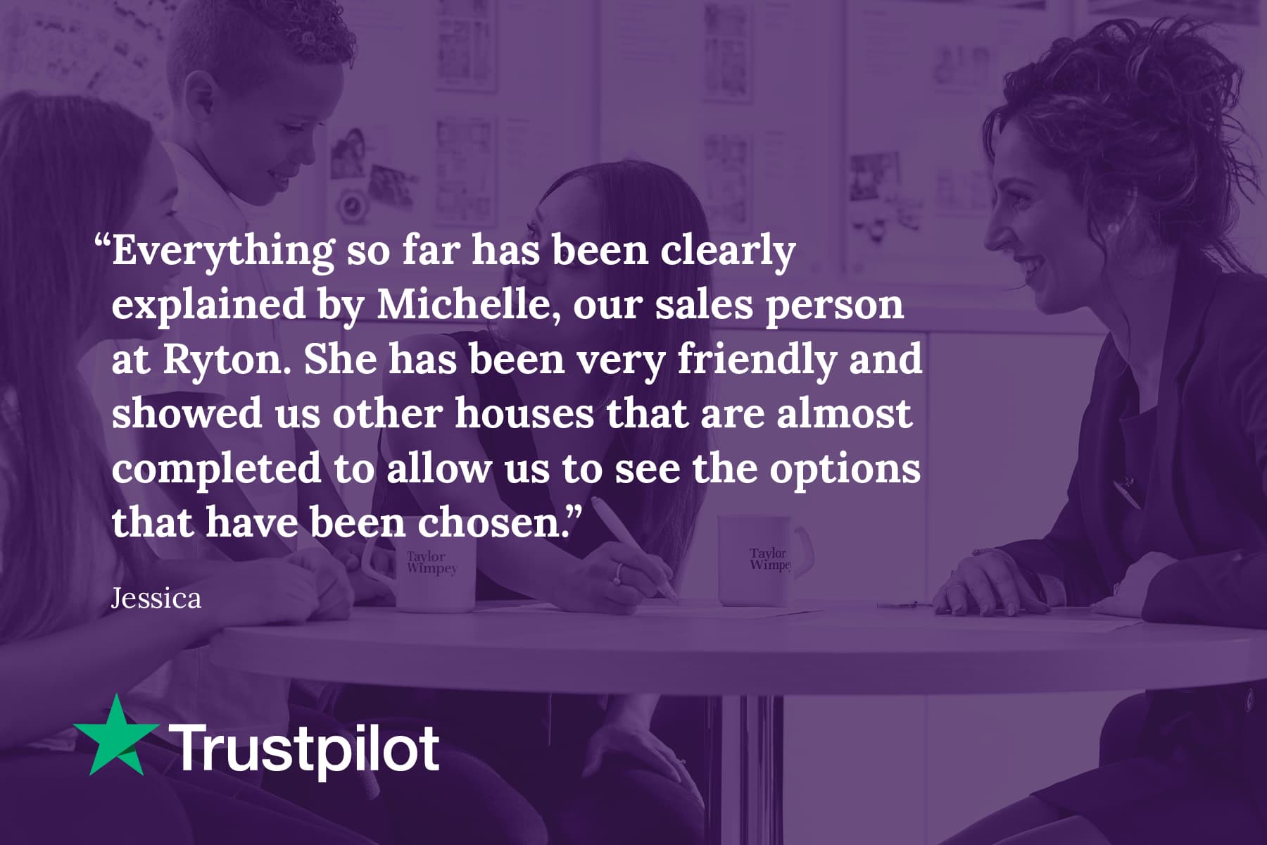 Trustpilot review for Woodside Gardens