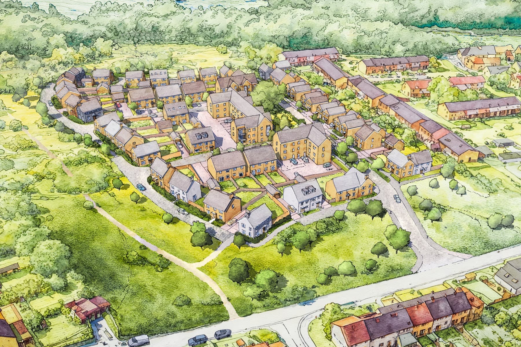Vale Avenue Aerial