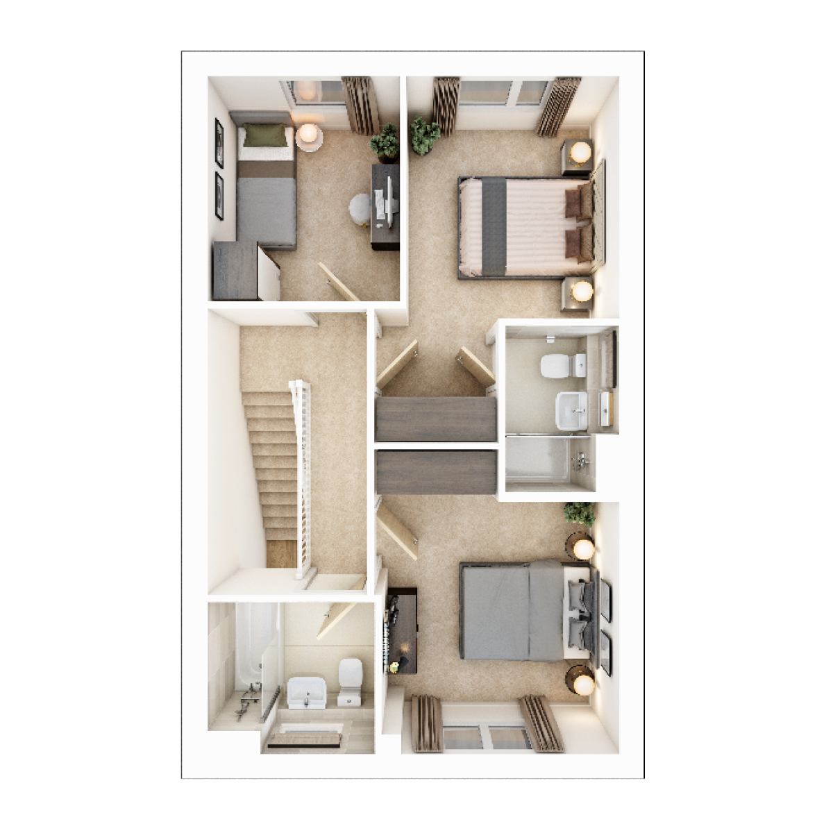 First Floor plan of The Tetford