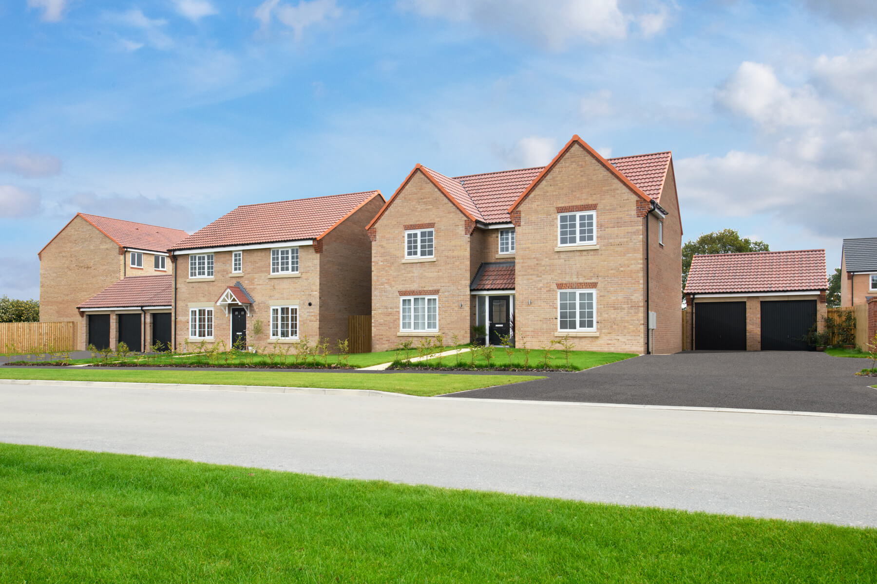 Lots of green space at the Trinity fields development
