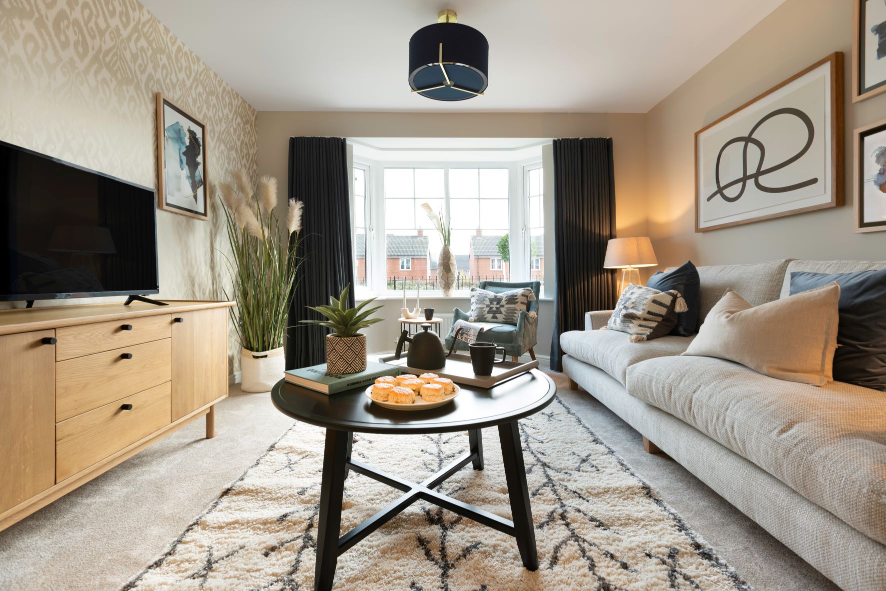 Nestle down for a cosy movie night in the lounge