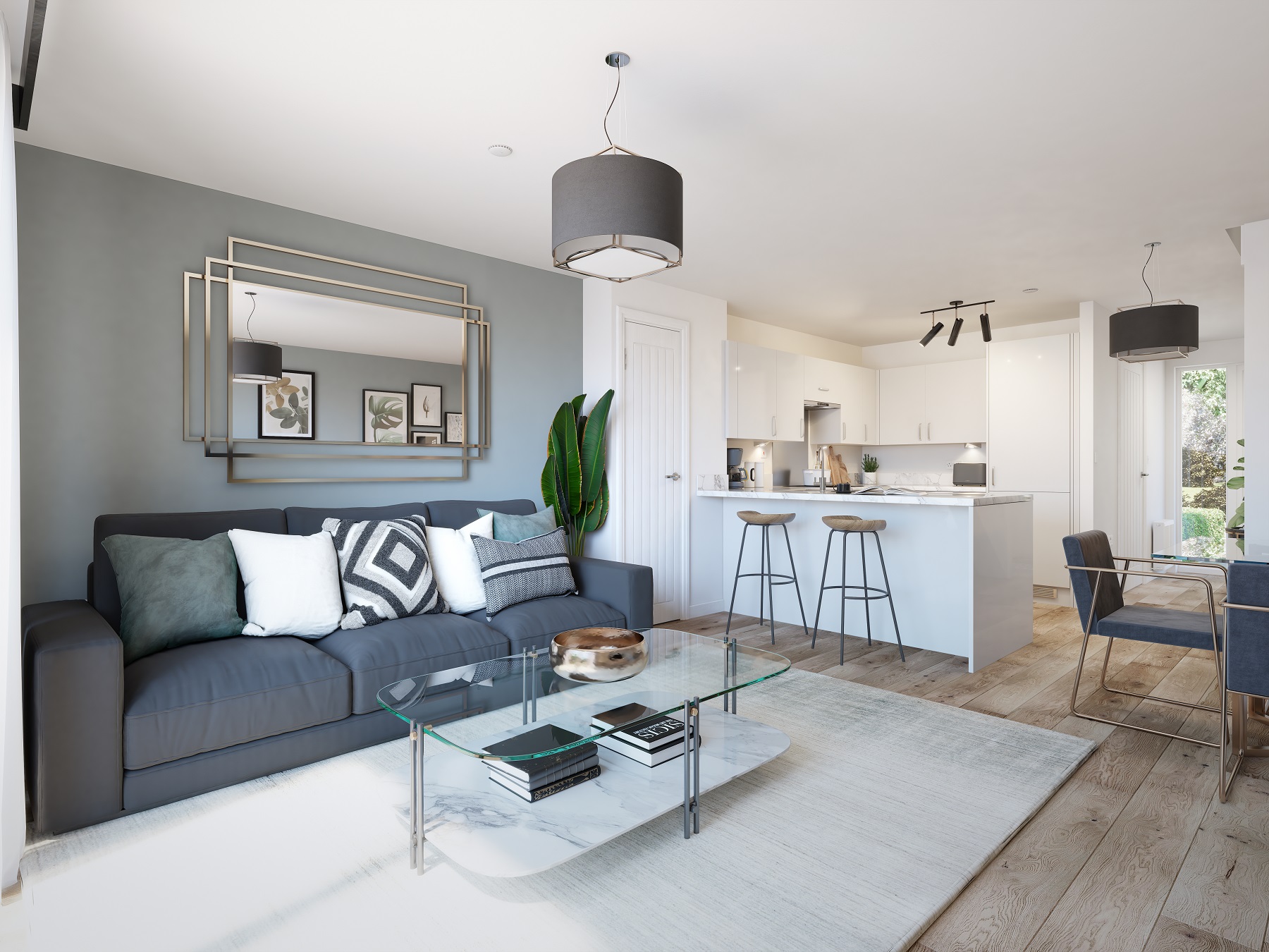 The Beaford offers a modern open-plan design
