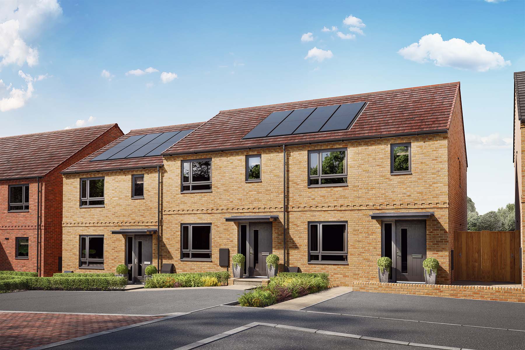 The Eynsford home with solar panels