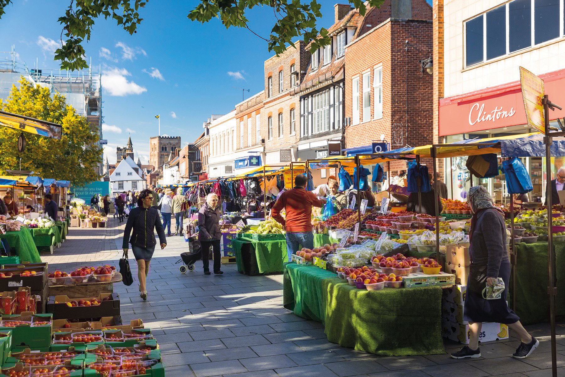 St Albans market and shops