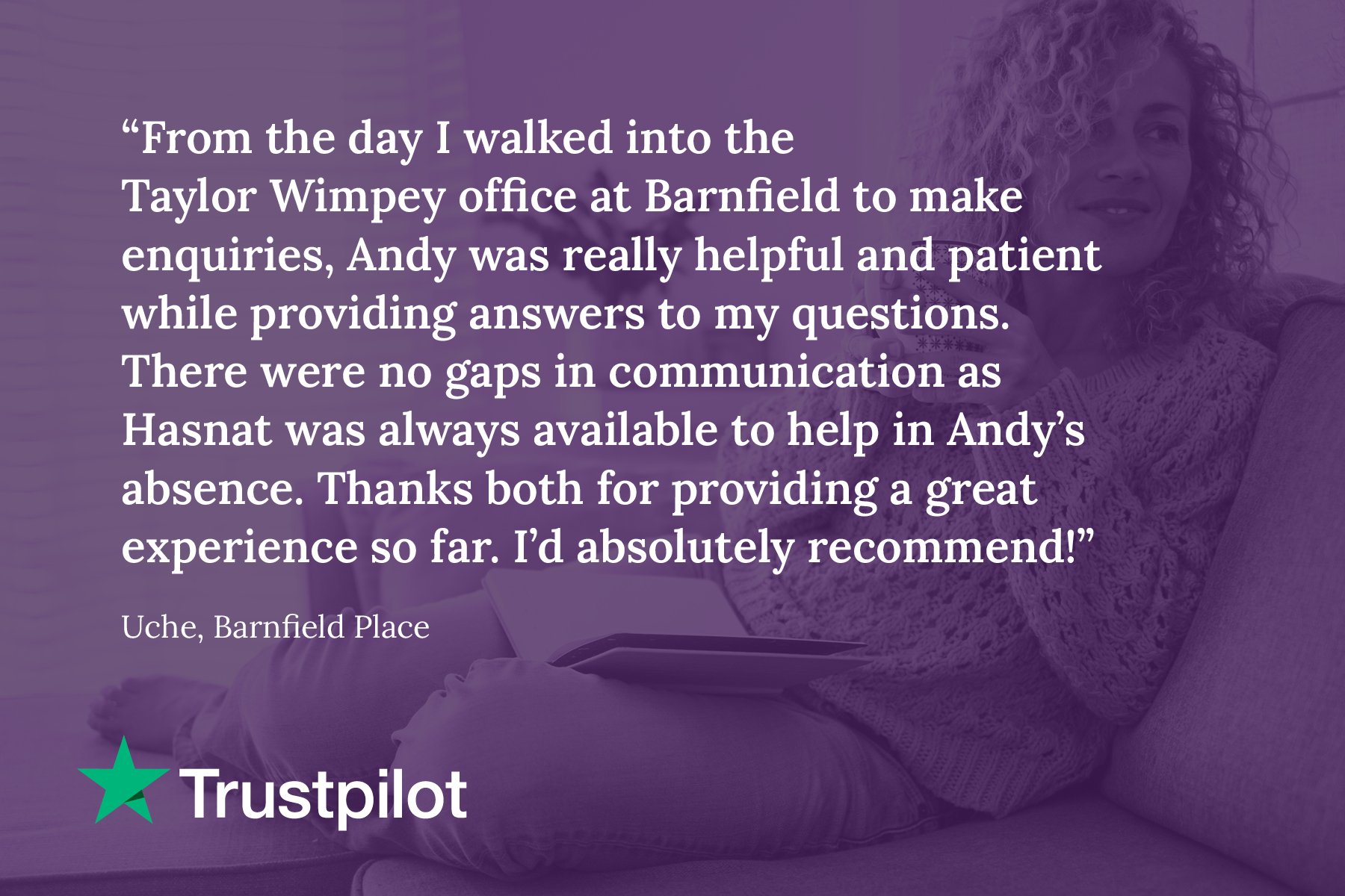 Barnfield Place Trust Pilot Review Dec 2023