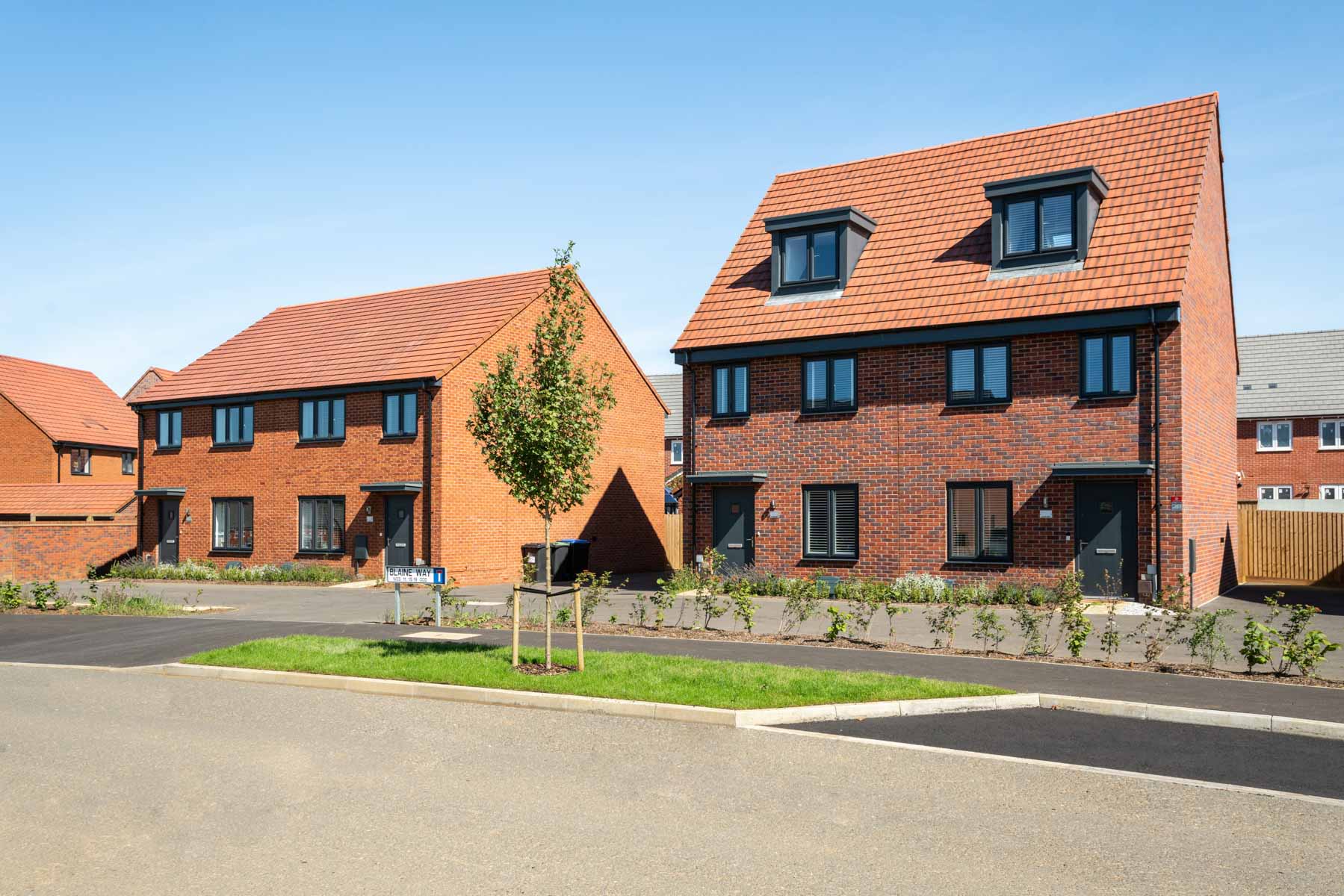 Sensitively designed homes to complement the area
