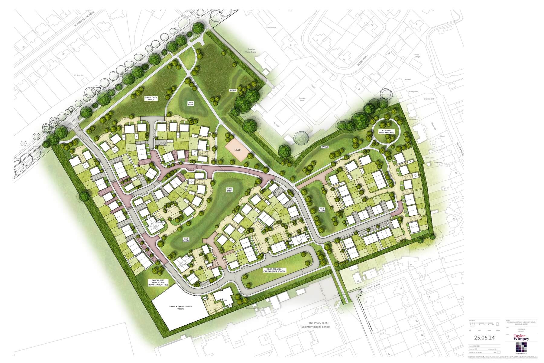 Redevelopment of Sondes Place Farm, Dorking ‧ Taylor Wimpey