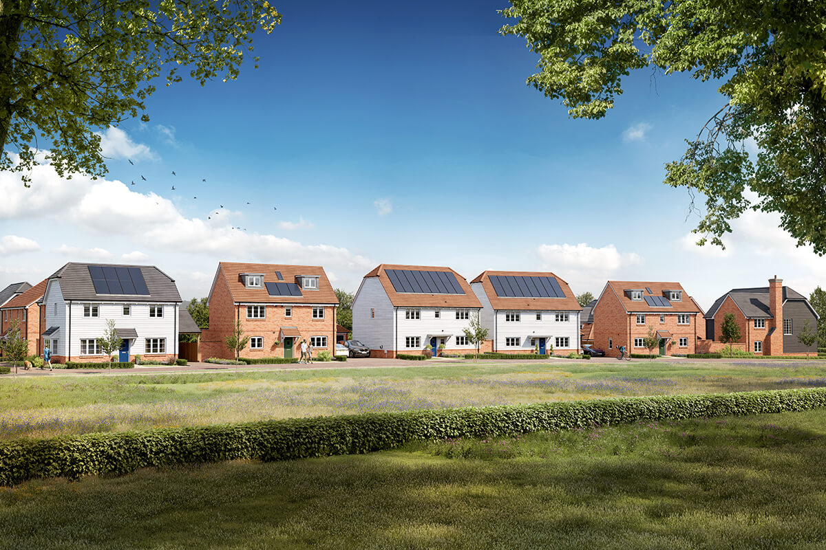 Friars Oak street scene CGI